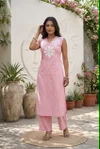 K 1279 By Naisha Cambric Cotton Bombay Weaving Kurti With Bottom 